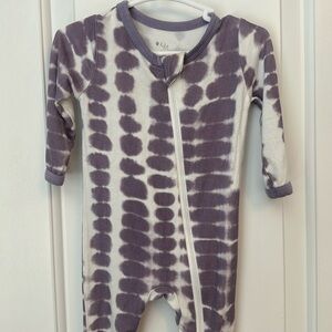 Kyte Baby Bamboo Baby Romper Purple Taro Rip-Tide 3-6 Months